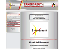 Tablet Screenshot of erkersreuth.de